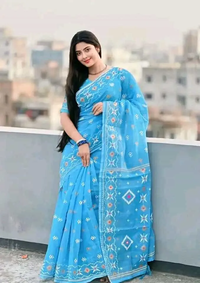 Screen Print Saree (Without)